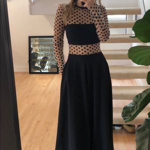 GORGEOUS Formal Black Jumpsuit w/ mesh Detail